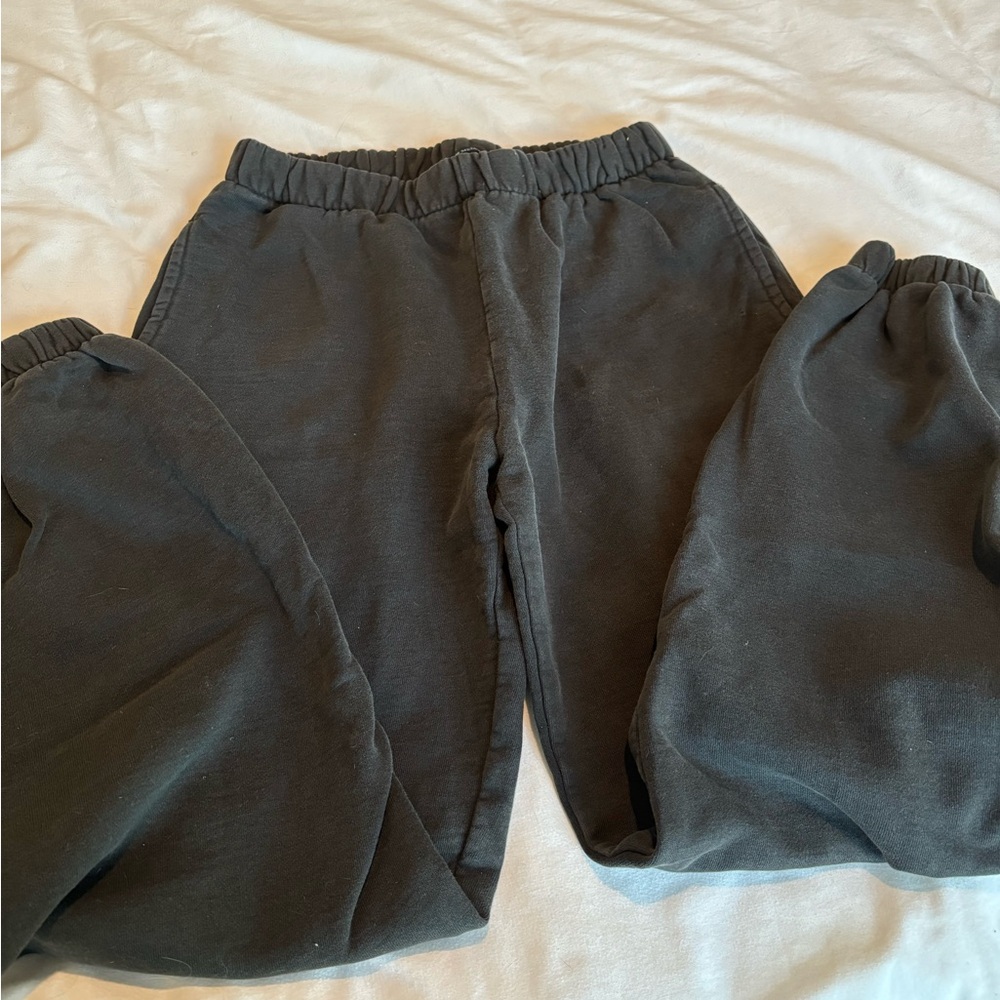 Faded black sweatpants from Brandy